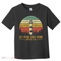 Let Your Light Shine Christian Believer Religious Lighthouse Toddler T-Shirt thumb 0