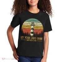 Let Your Light Shine Christian Believer Religious Lighthouse Kids T-Shirt thumb 2