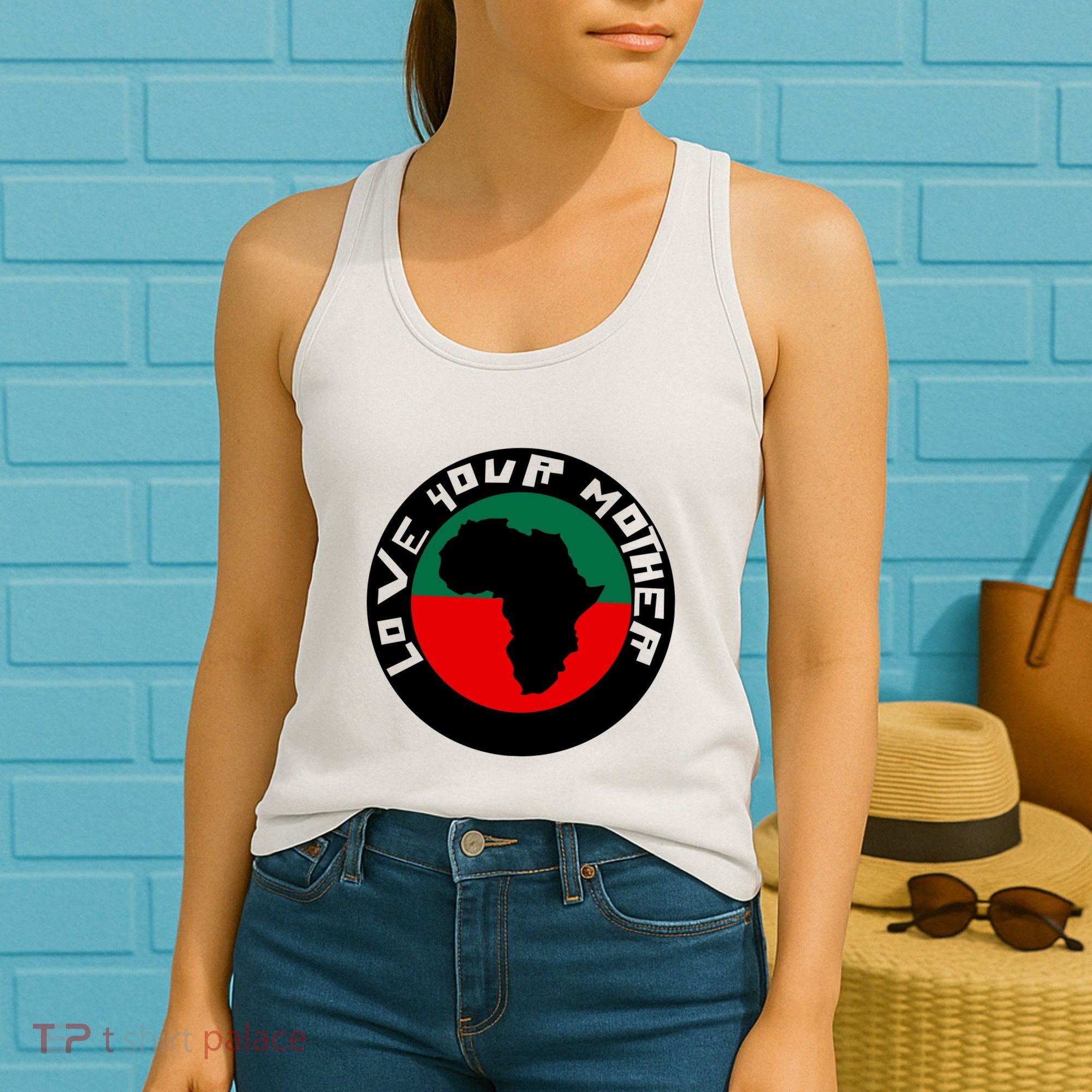 Love Your Mother Africa Black History Women's Tank Top