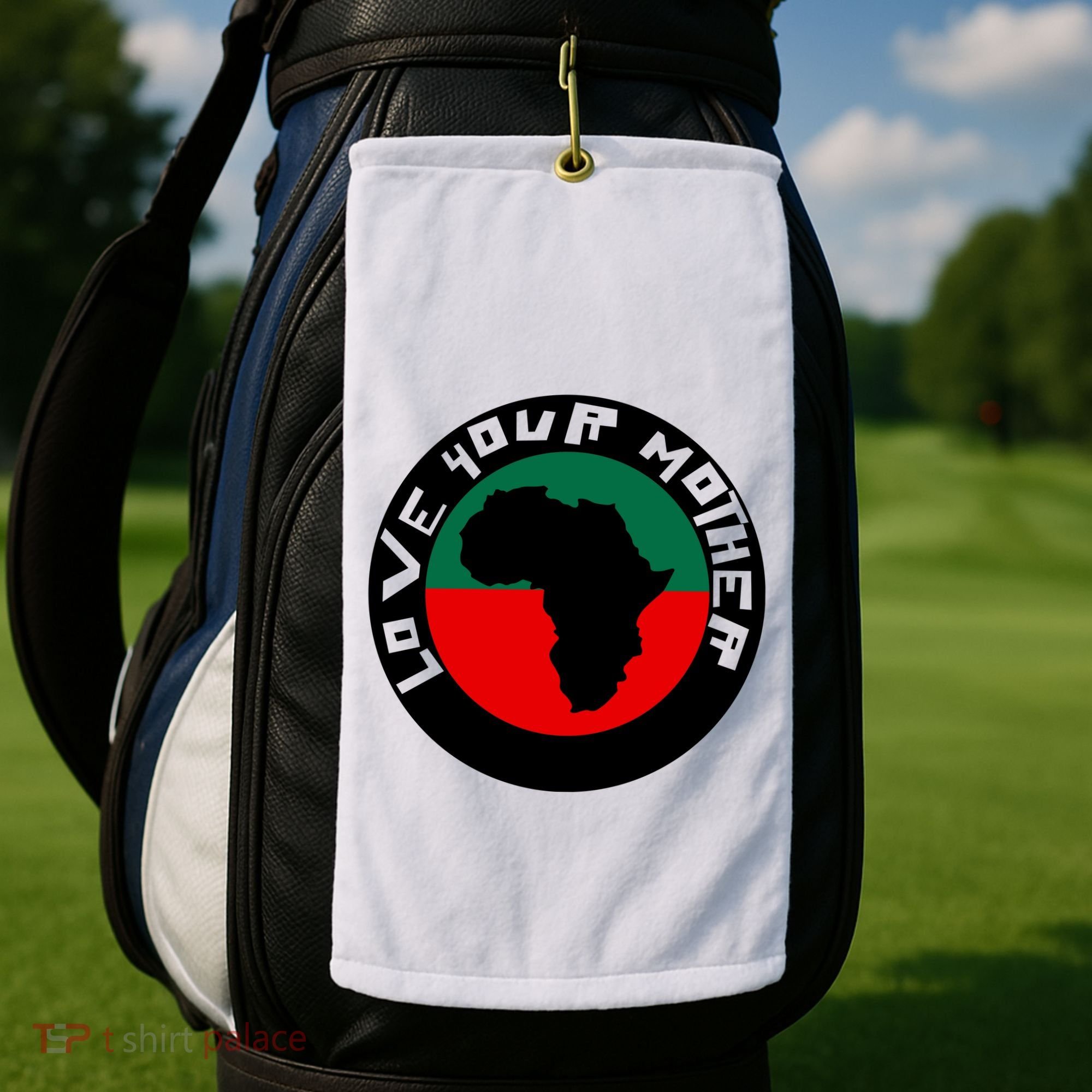 Love Your Mother Africa Black History Golf Towel