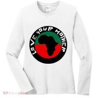 Love Your Mother Africa Black History Women's Long Sleeve Shirt thumb 0