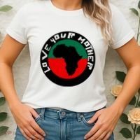 Love Your Mother Africa Black History Women's T-Shirt thumb 2