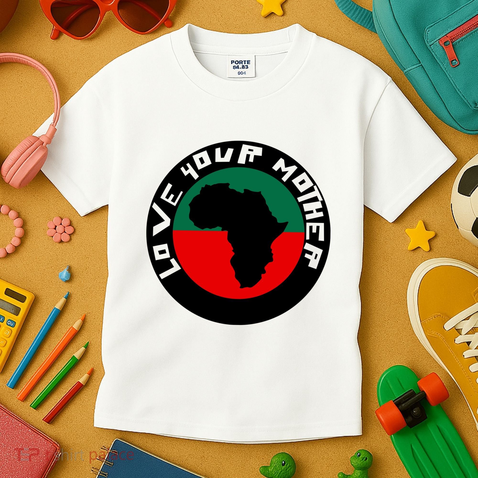 Love Your Mother Africa Black History Kids T-Shirt