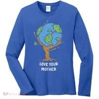 Love Your Mother Earth Day Gift Environt Eco World Tree Cool Gift Women's Long Sleeve Shirt thumb 0