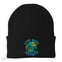 Love Your Mother Earth Day Environmental Awareness Themed Beanie thumb 0