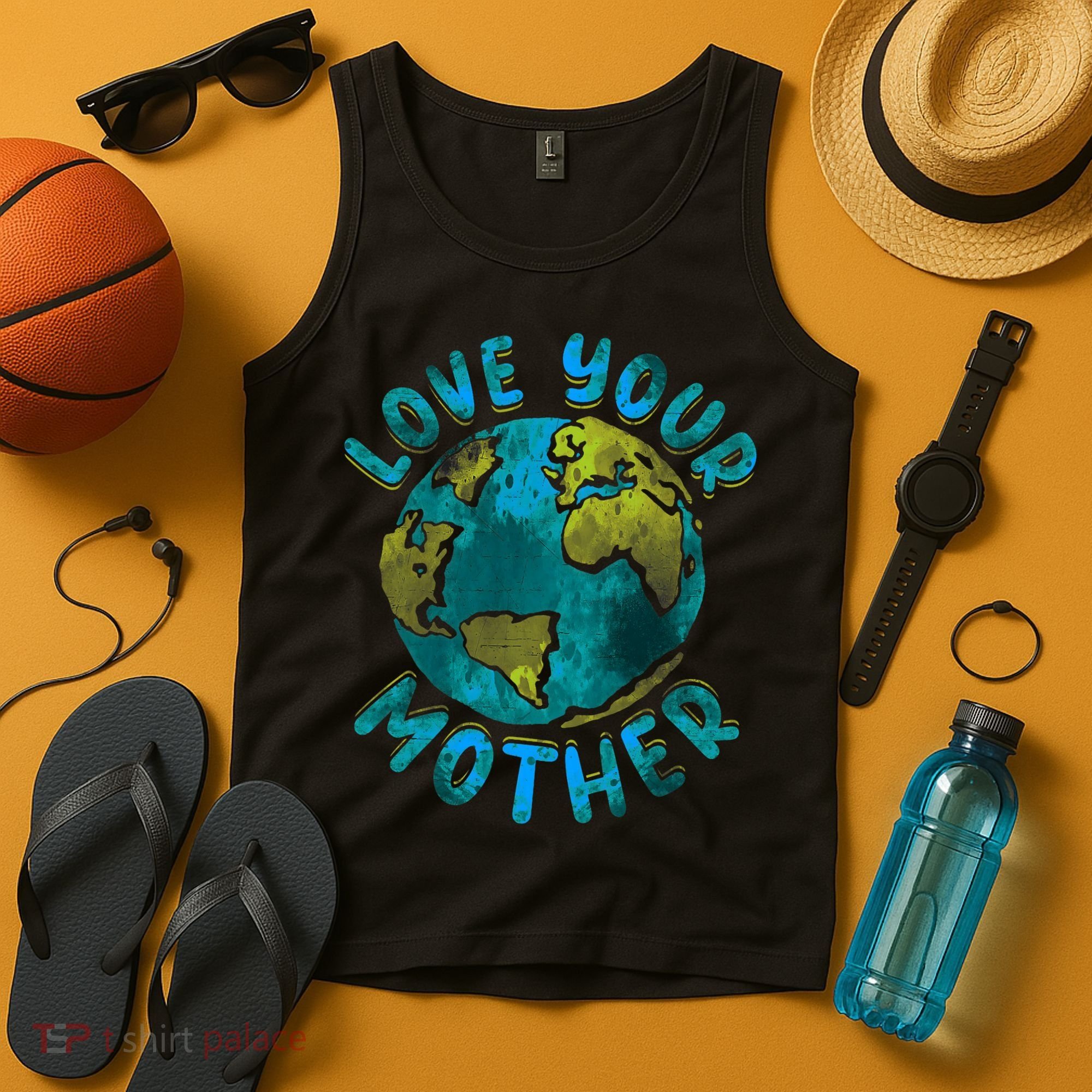 Love Your Mother Earth Day Environmental Awareness Themed Tank Top