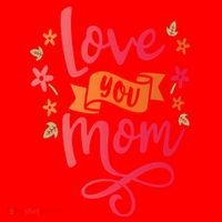 Love You Mom Gift For Her Santa Hat thumb 1