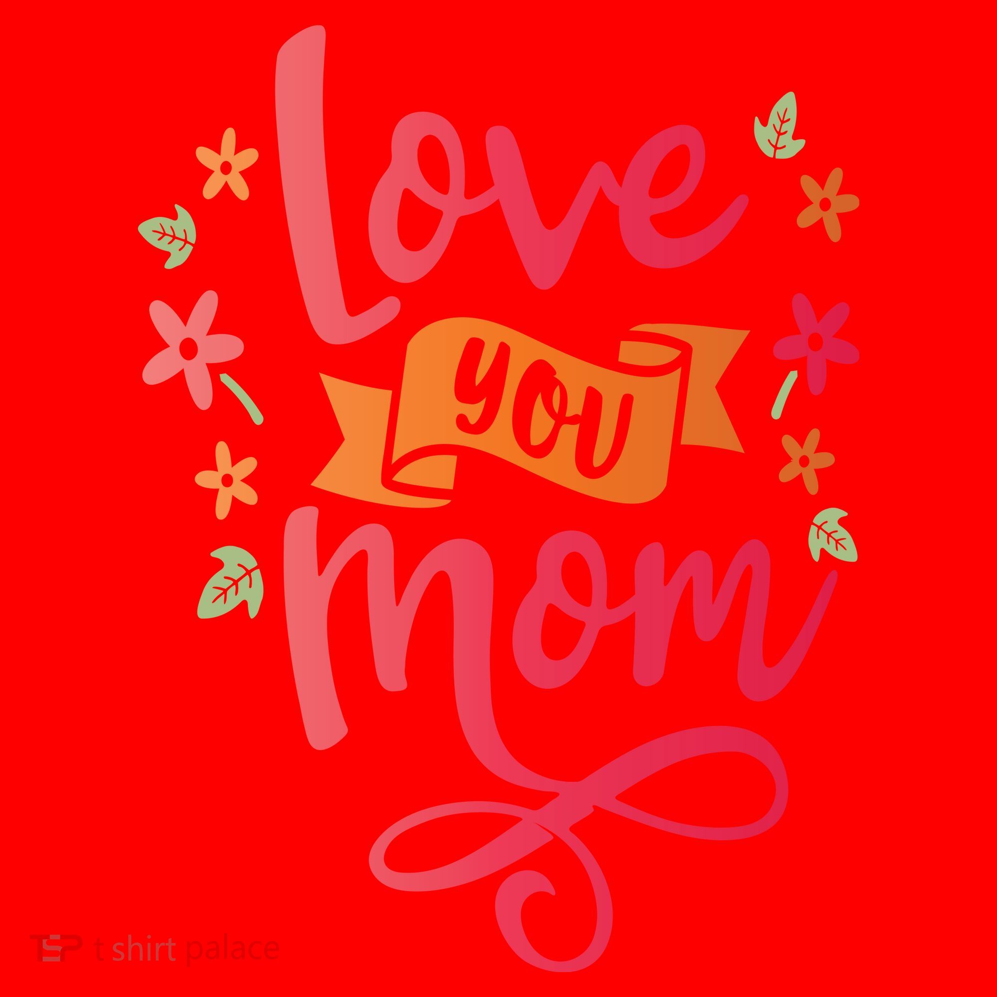 Love You Mom Gift For Her Santa Hat