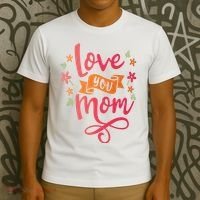 Love You Mom Gift For Her T-Shirt thumb 3