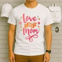 Love You Mom Gift For Her T-Shirt thumb 6
