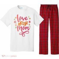 Love You Mom Gift For Her Pajama Set thumb 0