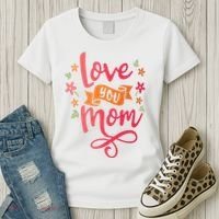 Love You Mom Gift For Her Women's T-Shirt thumb 3