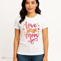 Love You Mom Gift For Her Women's T-Shirt thumb 4