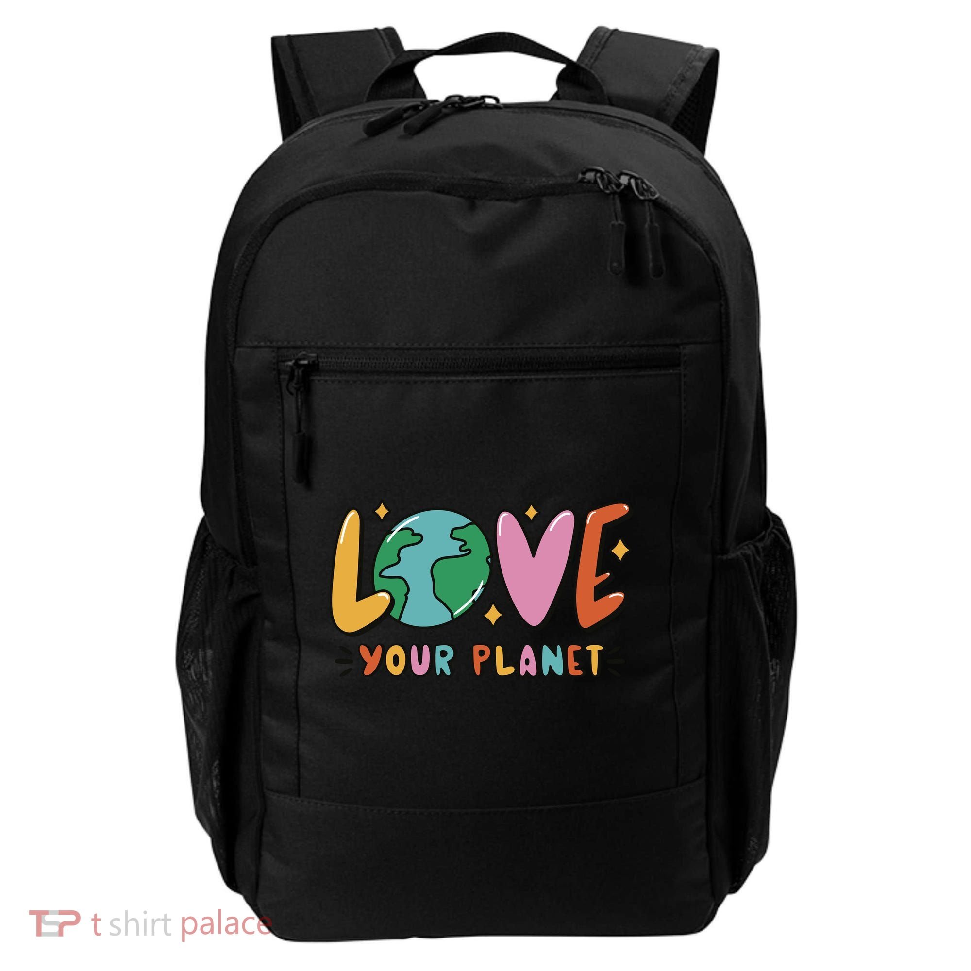 Love Your Planet Earth Day Backpack