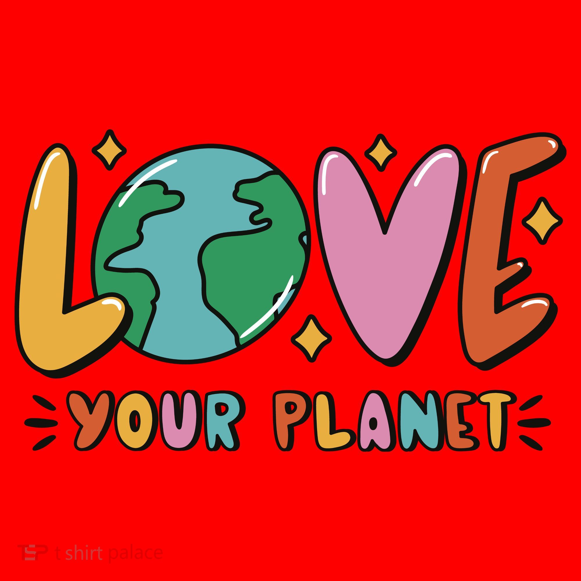 Love Your Planet Earth Day Santa Hat