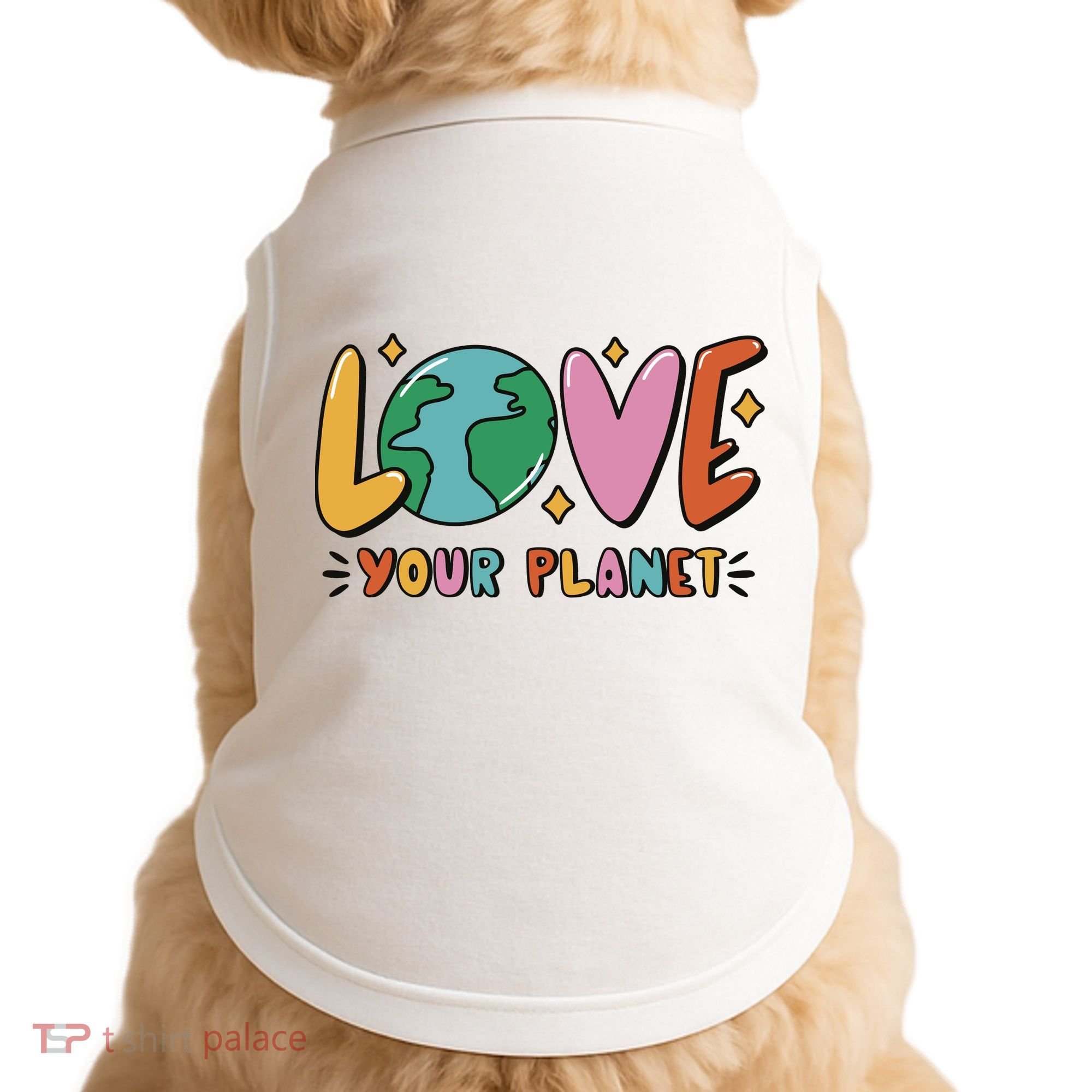 Love Your Planet Earth Day Doggie Tank