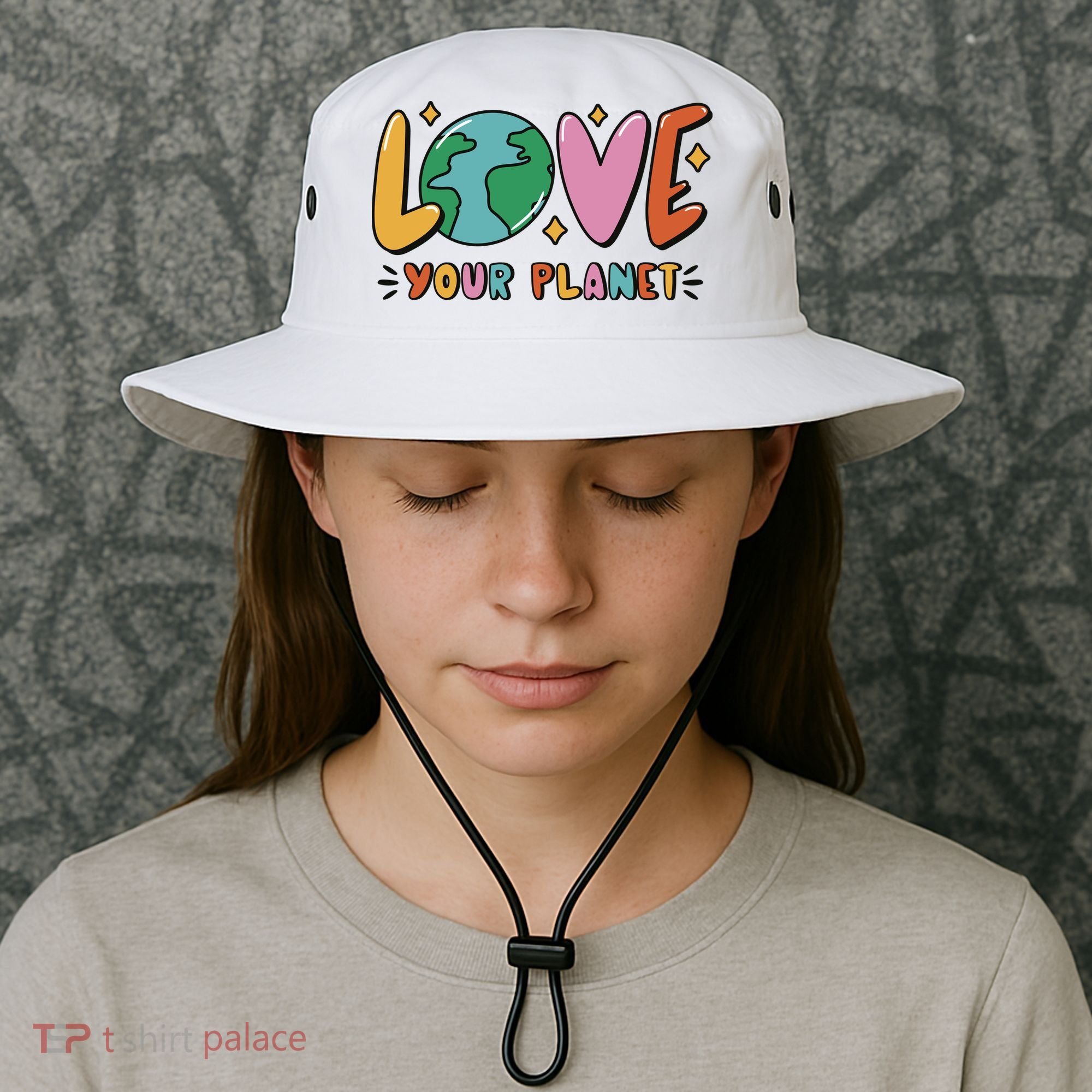 Love Your Planet Earth Day Bucket Hat