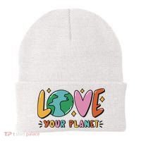 Love Your Planet Earth Day Beanie thumb 0