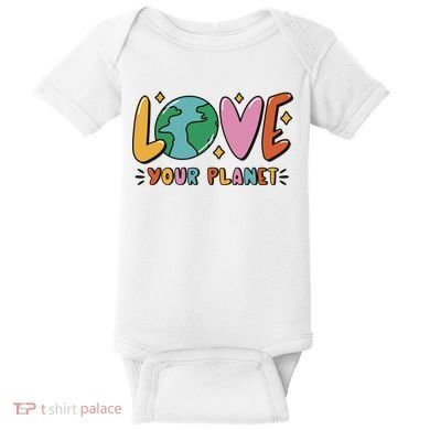 Love Your Planet Earth Day Baby Bodysuit