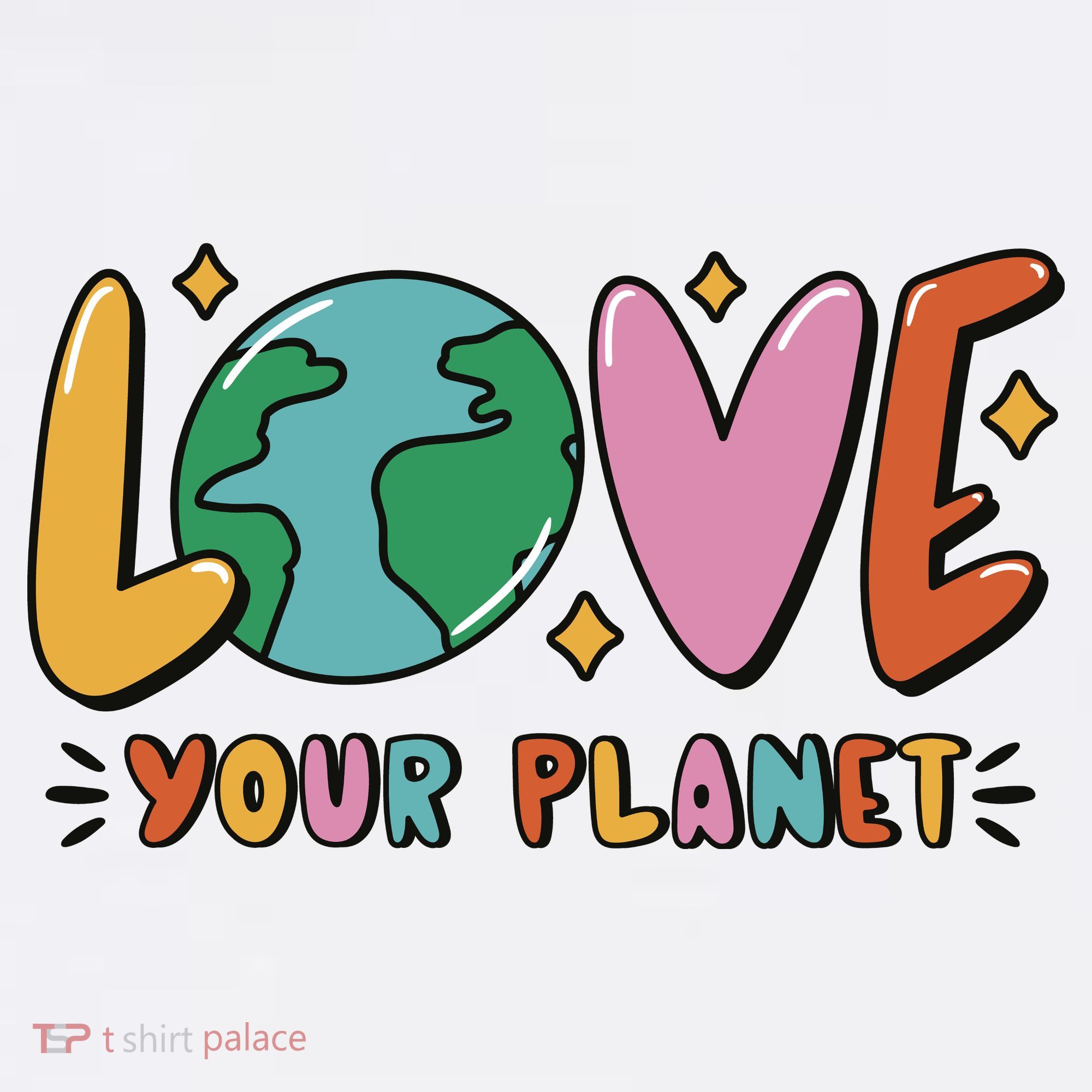 Love Your Planet Earth Day Baby Bodysuit