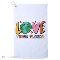 Love Your Planet Earth Day Golf Towel thumb 0