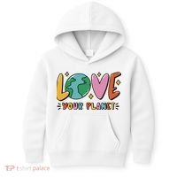 Love Your Planet Earth Day Kids Hoodie thumb 0