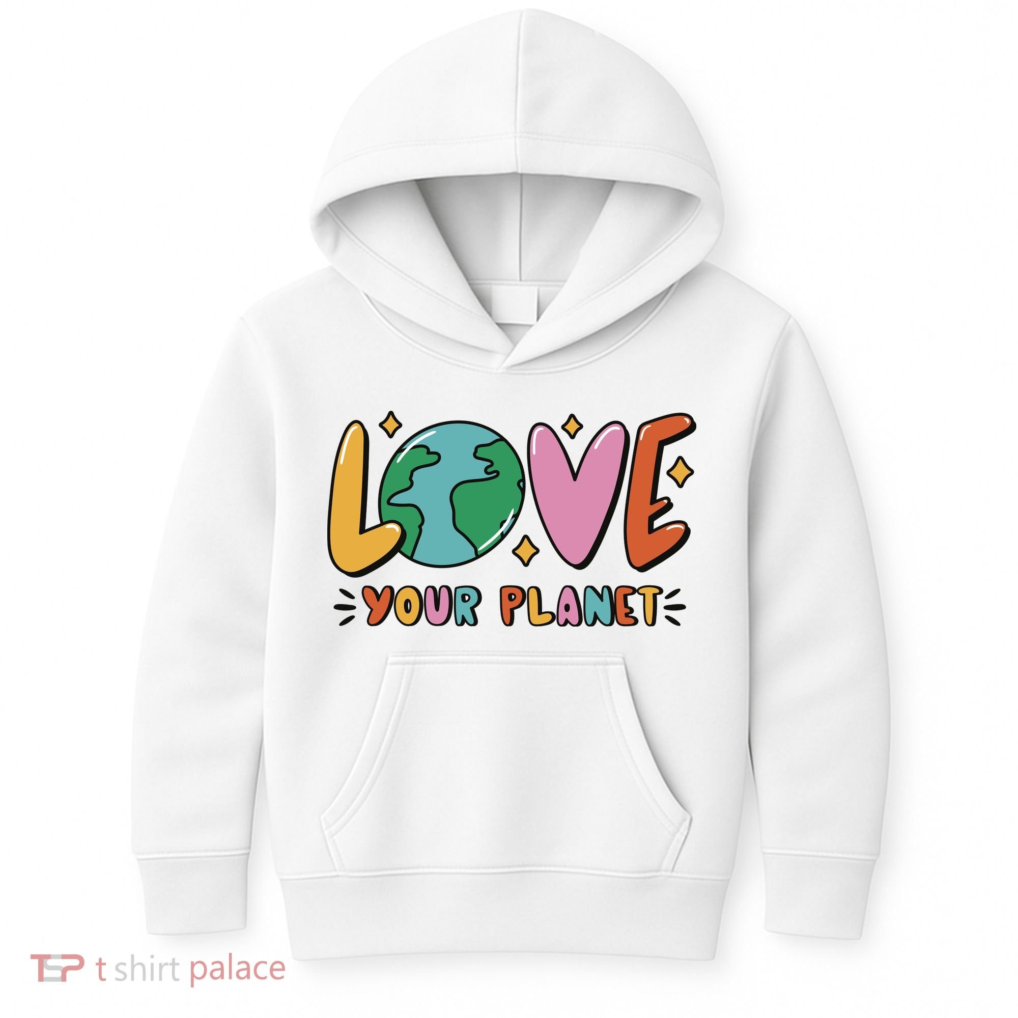 Love Your Planet Earth Day Kids Hoodie
