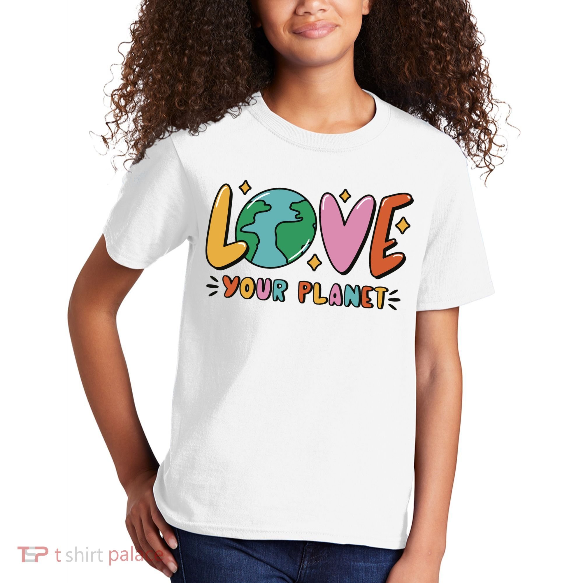 Love Your Planet Earth Day Kids T-Shirt