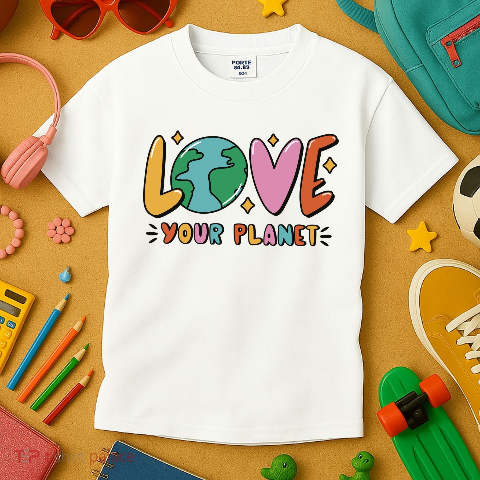 Love Your Planet Earth Day Kids T-Shirt
