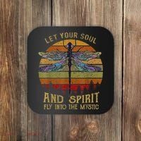 Let Your Soul And Spirit Fly Into The Mystic Dragonfly Coaster thumb 0