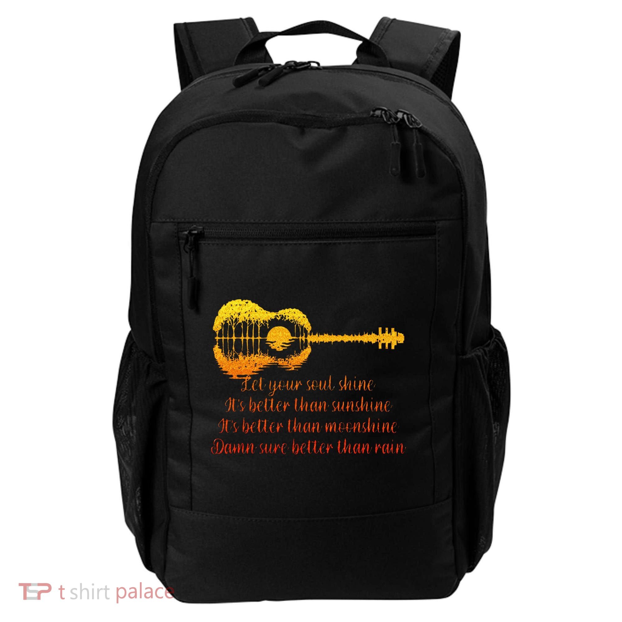 Let Your Soul Shine Its Better Than Sunshine Quote Backpack