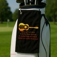 Let Your Soul Shine Its Better Than Sunshine Quote Golf Towel thumb 2