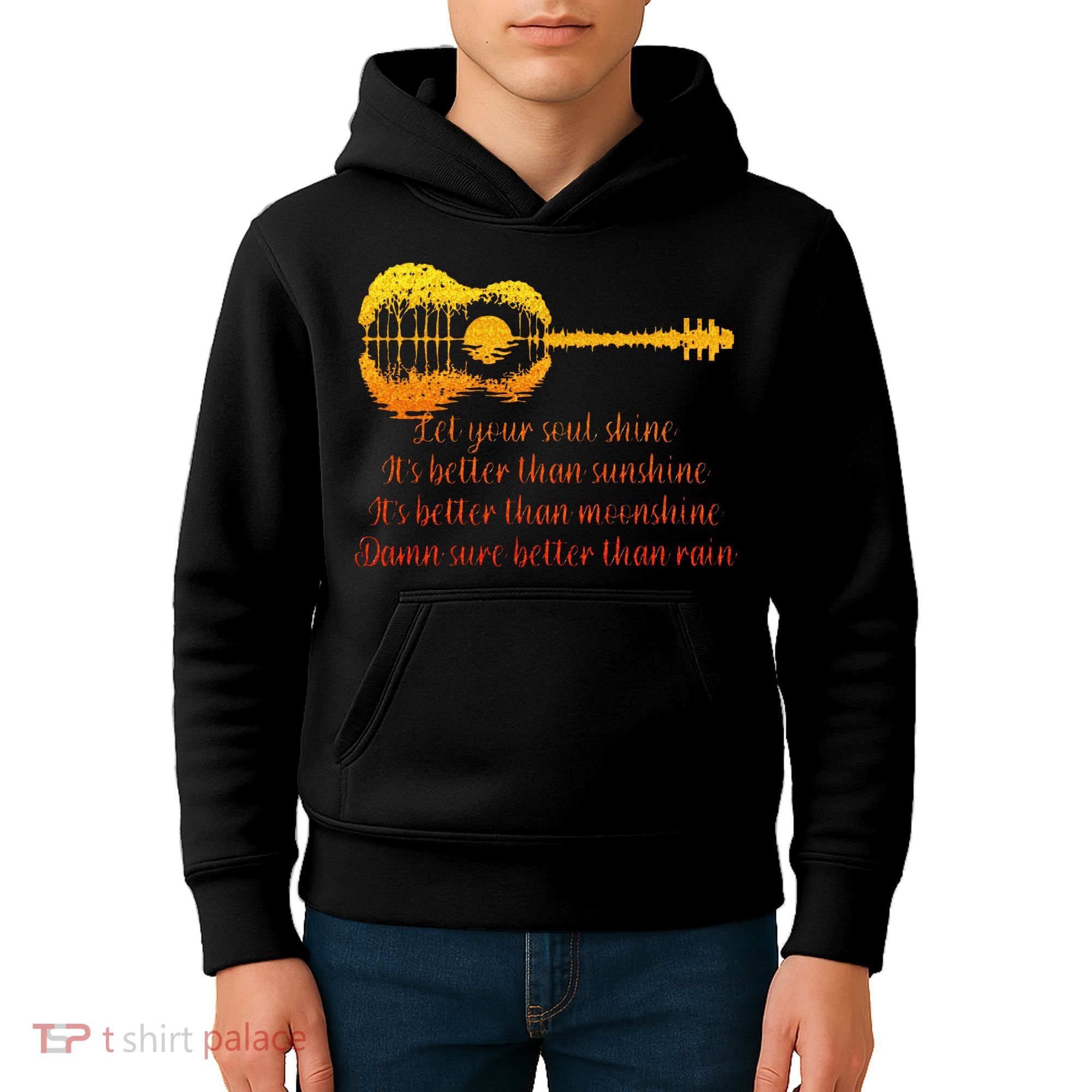 Let Your Soul Shine Its Better Than Sunshine Quote Kids Hoodie