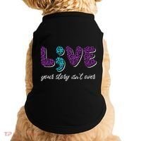 Live Your Story Isn't Over Suicide Prevention Awareness Doggie Tank thumb 0