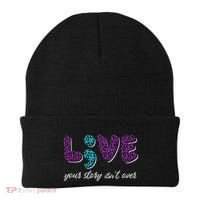 Live Your Story Isn't Over Suicide Prevention Awareness Beanie thumb 0