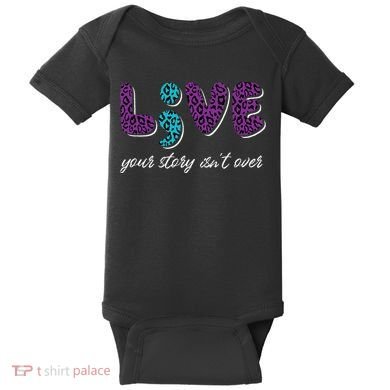 Live Your Story Isn't Over Suicide Prevention Awareness Baby Bodysuit