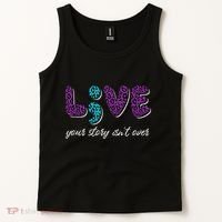 Live Your Story Isn't Over Suicide Prevention Awareness Tank Top thumb 2