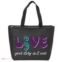 Live Your Story Isn't Over Suicide Prevention Awareness Tote Bag thumb 0