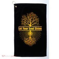 Let Your Soul Shine Tree Of Life Golf Towel thumb 0