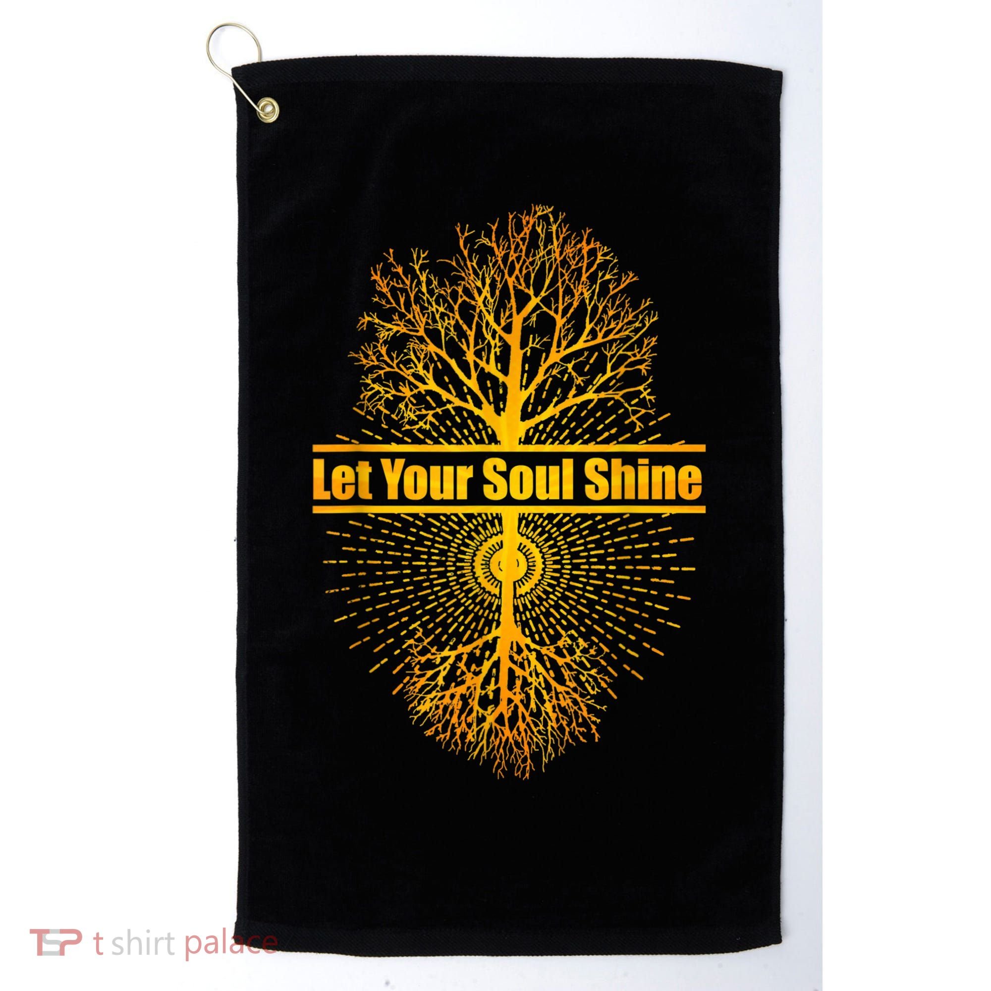 Let Your Soul Shine Tree Of Life Golf Towel