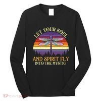 Let Your Soul And Spirit Fly Into The Mystic Dragonfly Lover Long Sleeve Shirt thumb 0