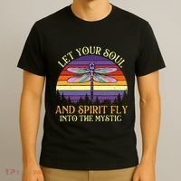 Let Your Soul And Spirit Fly Into The Mystic Dragonfly Lover T-Shirt thumb 3