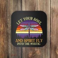 Let Your Soul And Spirit Fly Into The Mystic Dragonfly Lover Coaster thumb 0