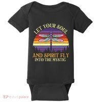 Let Your Soul And Spirit Fly Into The Mystic Dragonfly Lover Baby Bodysuit thumb 0