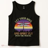 Let Your Soul And Spirit Fly Into The Mystic Dragonfly Lover Tank Top thumb 2