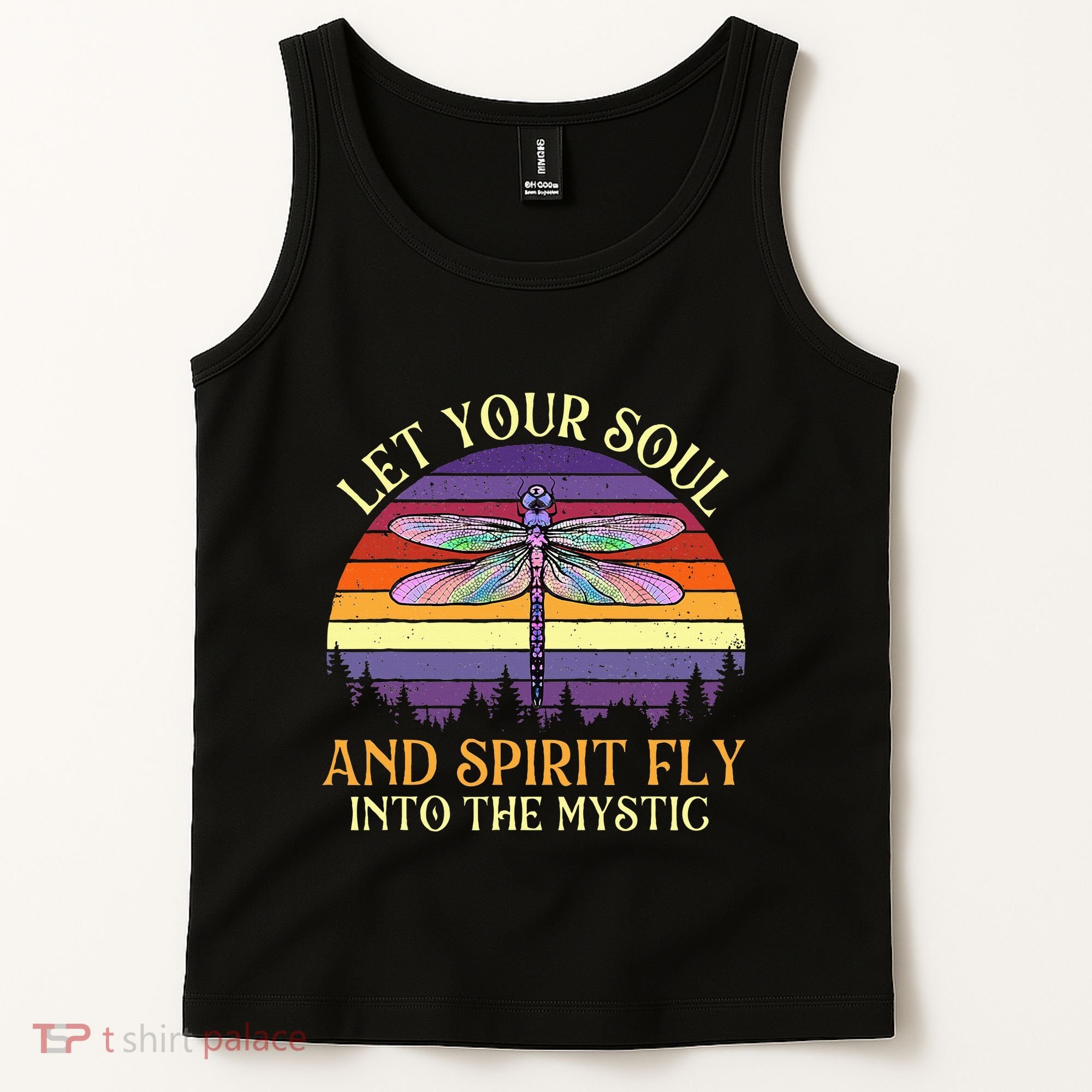 Let Your Soul And Spirit Fly Into The Mystic Dragonfly Lover Tank Top