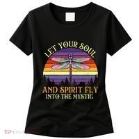 Let Your Soul And Spirit Fly Into The Mystic Dragonfly Lover Women's T-Shirt thumb 0