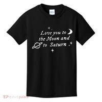 Love You To The Moon & Saturn Kids T-Shirt thumb 0