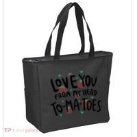 Love You Tomatoes Funny Tote Bag thumb 2
