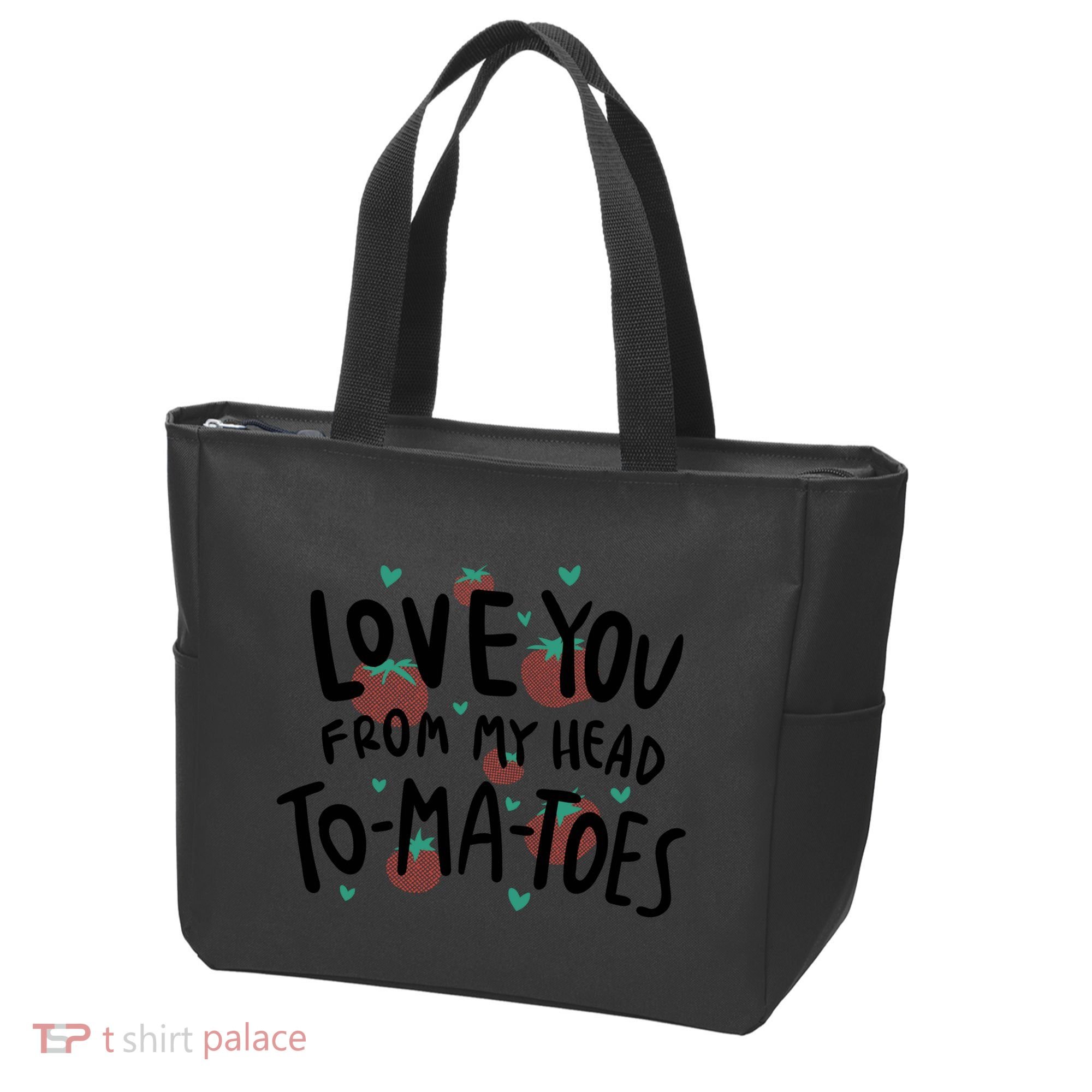 Love You Tomatoes Funny Tote Bag